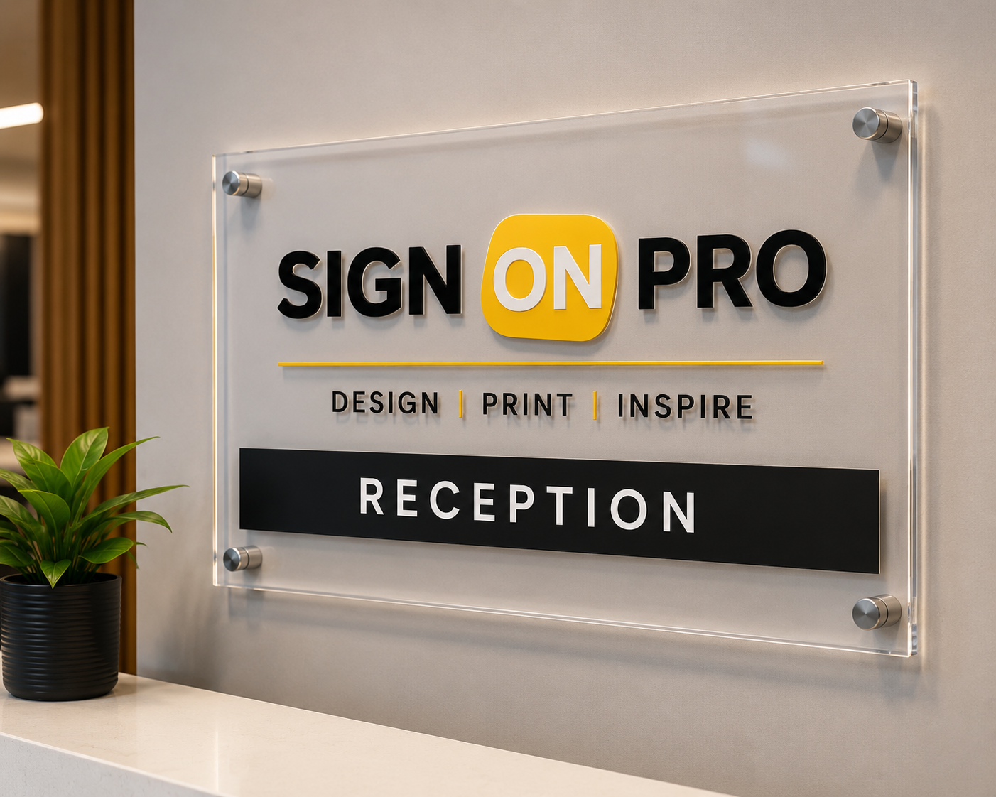 Reception Sign